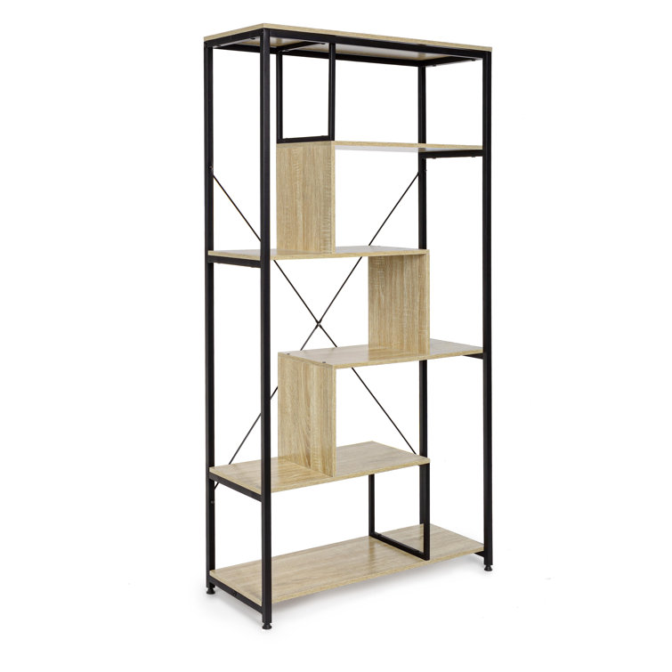 17 Stories 162Cm H x 84Cm W Steel Geometric Bookcase Wayfair.co.uk